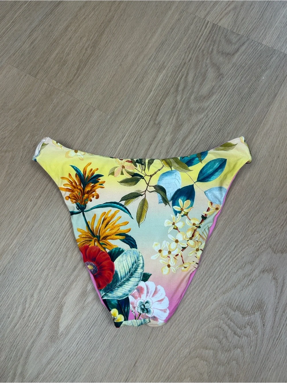 PQ Swim Knot Detail Floral Bikini Bottom M